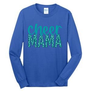 Cheer Mama Teal Leopard Print Great Gift Tall Long Sleeve T-Shirt