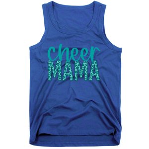 Cheer Mama Teal Leopard Print Great Gift Tank Top