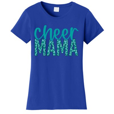 Cheer Mama Teal Leopard Print Great Gift Women's T-Shirt