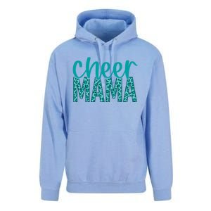 Cheer Mama Teal Leopard Print Great Gift Unisex Surf Hoodie