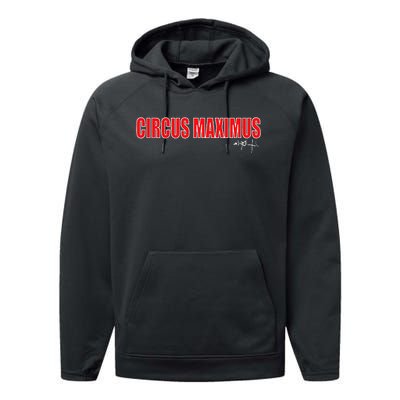 Circus Maximus Typeset Design Performance Fleece Hoodie