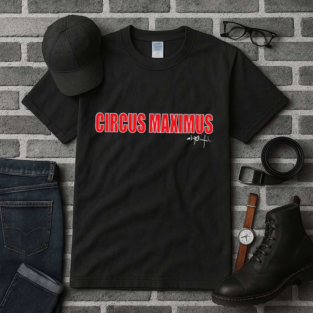 Circus Maximus Typeset Design Tall T-Shirt