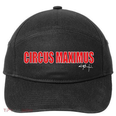 Circus Maximus Typeset Design 7-Panel Snapback Hat