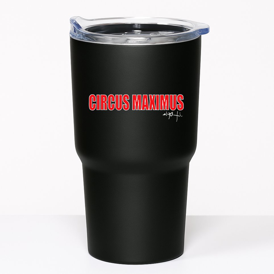 Circus Maximus Typeset Design Tumbler