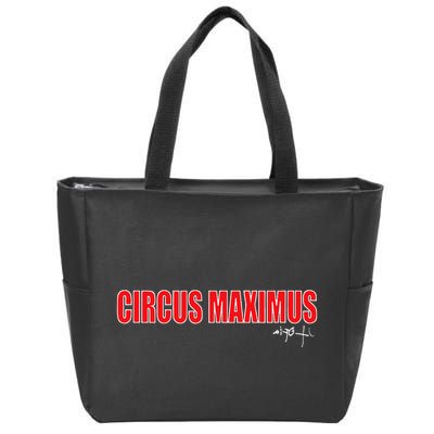 Circus Maximus Typeset Design Zip Tote Bag