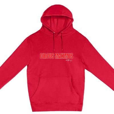 Circus Maximus Typeset Design Premium Pullover Hoodie