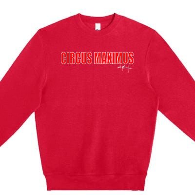 Circus Maximus Typeset Design Premium Crewneck Sweatshirt