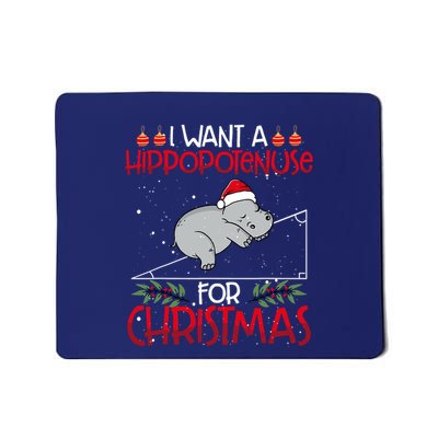 Christmas Math Teacher Funny Hypotenuse Math Hippotenuse Mousepad