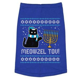 Cute Meowzel Tov Black Cat Funny Hanukkah Doggie Tank