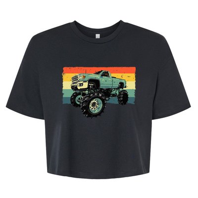 Cool Monster Truck Big Monster Trucks Bella+Canvas Jersey Crop Tee