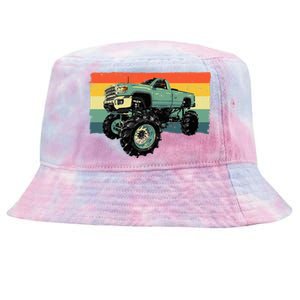 Cool Monster Truck Big Monster Trucks Tie-Dyed Bucket Hat