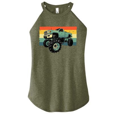 Cool Monster Truck Big Monster Trucks Women’s Perfect Tri Rocker Tank