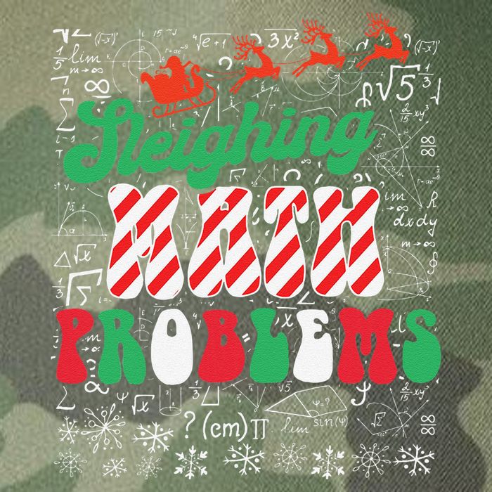 Chritmas Mathematics Teacher Student Sleighing Math Problems Legacy Tie Dye Trucker Hat