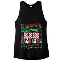 Chritmas Mathematics Teacher Student Sleighing Math Problems Ladies PosiCharge Tri-Blend Wicking Tank