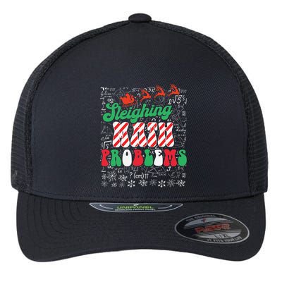 Chritmas Mathematics Teacher Student Sleighing Math Problems Flexfit Unipanel Trucker Cap