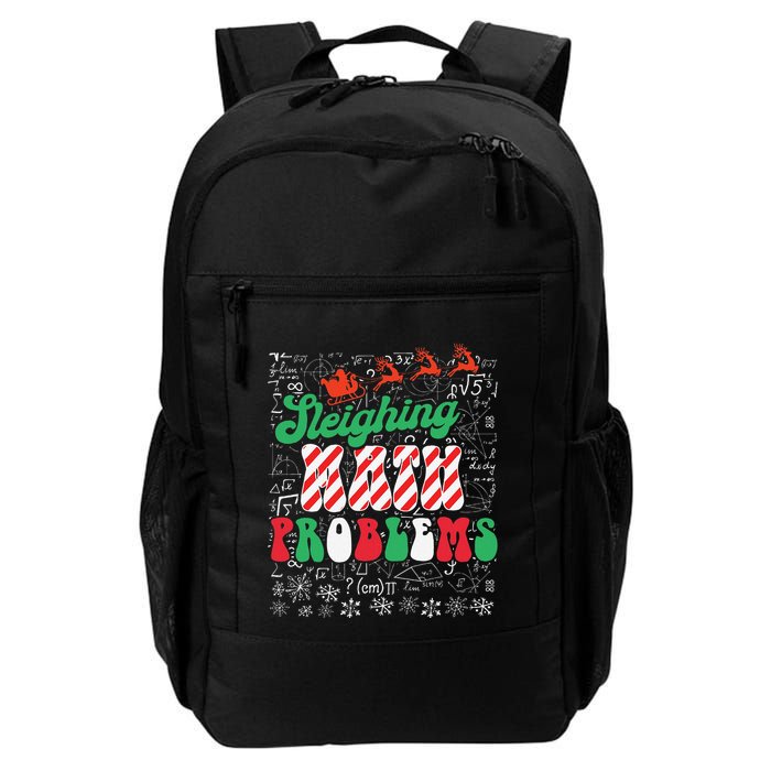 Chritmas Mathematics Teacher Student Sleighing Math Problems Backpack
