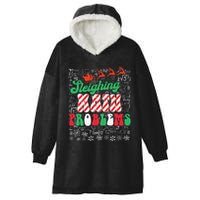 Chritmas Mathematics Teacher Student Sleighing Math Problems Hooded Wearable Blanket