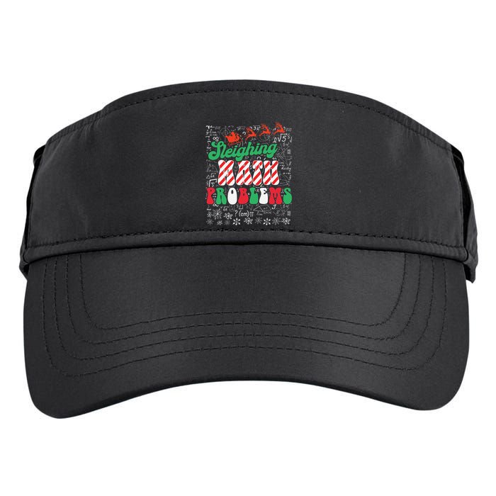 Chritmas Mathematics Teacher Student Sleighing Math Problems Adult Drive Performance Visor