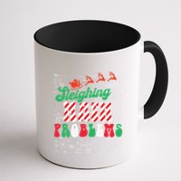 Chritmas Mathematics Teacher Student Sleighing Math Problems Mug