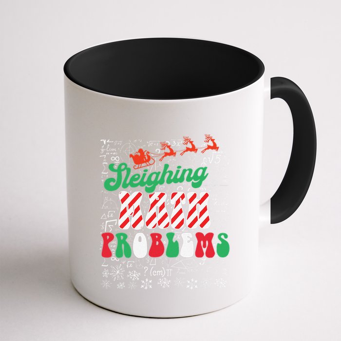 Chritmas Mathematics Teacher Student Sleighing Math Problems Mug