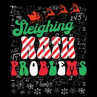 Chritmas Mathematics Teacher Student Sleighing Math Problems Mug