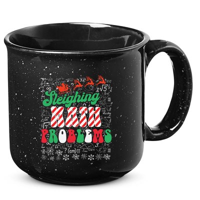Chritmas Mathematics Teacher Student Sleighing Math Problems 15oz Campfire Ceramic Mug