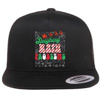 Chritmas Mathematics Teacher Student Sleighing Math Problems Flatbill Hat
