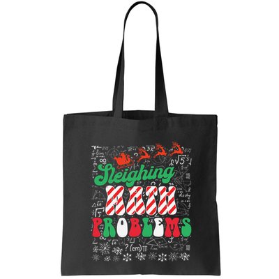 Chritmas Mathematics Teacher Student Sleighing Math Problems Bag