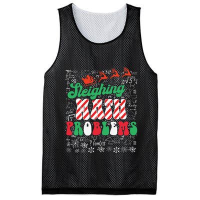 Chritmas Mathematics Teacher Student Sleighing Math Problems Mesh Reversible Basketball Jersey Tank
