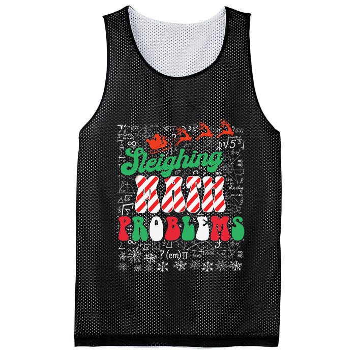Chritmas Mathematics Teacher Student Sleighing Math Problems Mesh Reversible Basketball Jersey Tank
