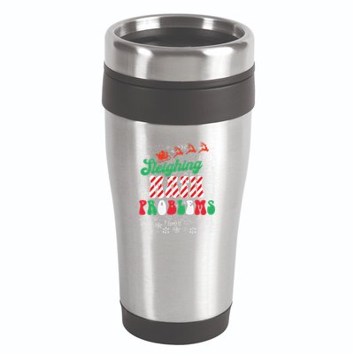 Chritmas Mathematics Teacher Student Sleighing Math Problems 16oz Travel Tumbler