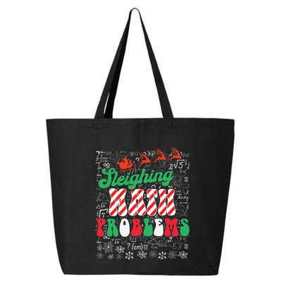 Chritmas Mathematics Teacher Student Sleighing Math Problems 25L Jumbo Tote