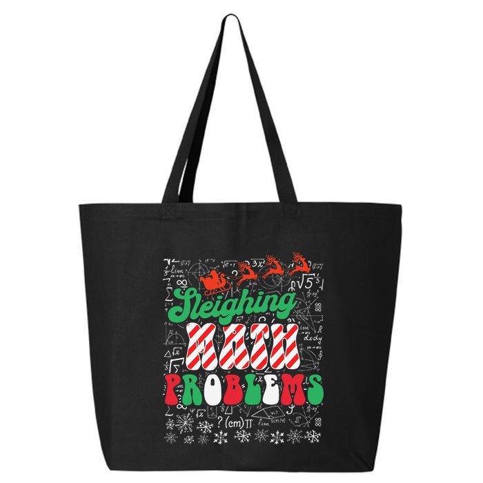 Chritmas Mathematics Teacher Student Sleighing Math Problems 25L Jumbo Tote