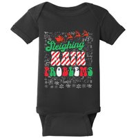 Chritmas Mathematics Teacher Student Sleighing Math Problems Baby Bodysuit