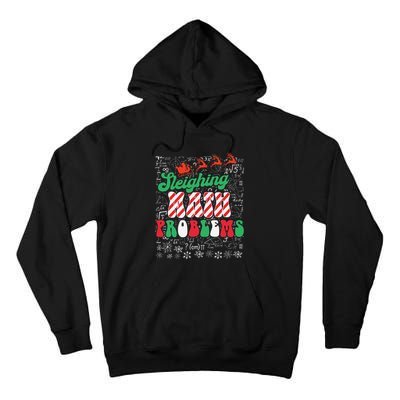 Chritmas Mathematics Teacher Student Sleighing Math Problems Tall Hoodie