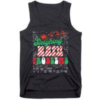 Chritmas Mathematics Teacher Student Sleighing Math Problems Tank Top