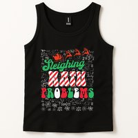 Chritmas Mathematics Teacher Student Sleighing Math Problems Tank Top