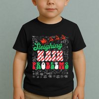 Chritmas Mathematics Teacher Student Sleighing Math Problems Toddler T-Shirt