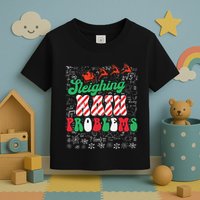 Chritmas Mathematics Teacher Student Sleighing Math Problems Toddler T-Shirt