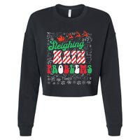 Chritmas Mathematics Teacher Student Sleighing Math Problems Cropped Pullover Crew