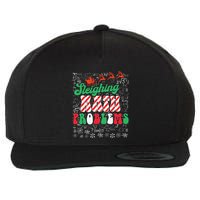 Chritmas Mathematics Teacher Student Sleighing Math Problems Wool Snapback Cap