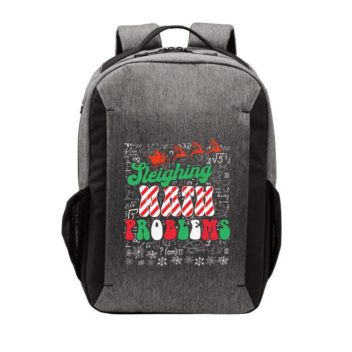 Chritmas Mathematics Teacher Student Sleighing Math Problems Vector Backpack