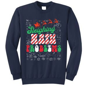 Chritmas Mathematics Teacher Student Sleighing Math Problems Sweatshirt