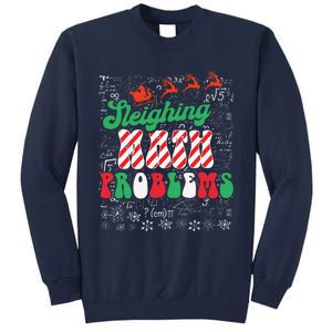 Chritmas Mathematics Teacher Student Sleighing Math Problems Tall Sweatshirt