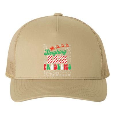 Chritmas Mathematics Teacher Student Sleighing Math Problems Yupoong Adult 5-Panel Trucker Hat