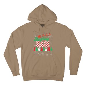 Chritmas Mathematics Teacher Student Sleighing Math Problems Hoodie