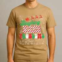 Chritmas Mathematics Teacher Student Sleighing Math Problems T-Shirt