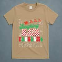 Chritmas Mathematics Teacher Student Sleighing Math Problems T-Shirt