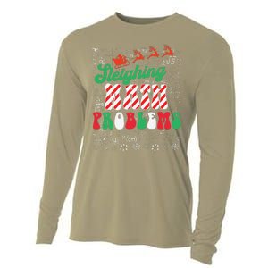 Chritmas Mathematics Teacher Student Sleighing Math Problems Cooling Performance Long Sleeve Crew