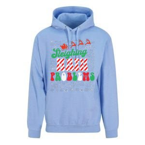 Chritmas Mathematics Teacher Student Sleighing Math Problems Unisex Surf Hoodie